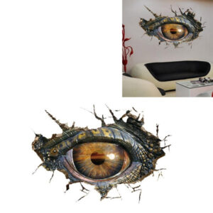 3D dětská tapeta / nálepka na zeď, dinosauří oko – 50 x 70 cm