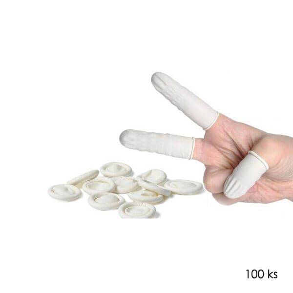 Jednorázové návleky na prsty / gumové rukavice, 100 ks