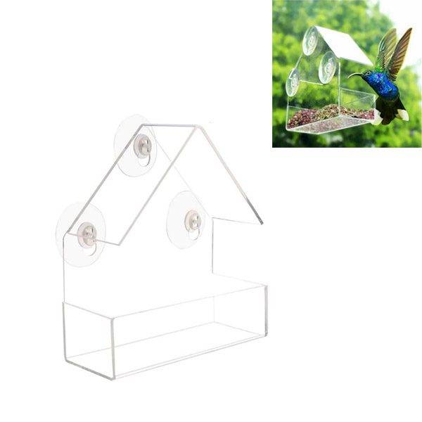 Krmítko pro ptactvo / ptačí krmítko na okno, 15 x 15 cm