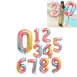 Nafukovací číslice / nafukovací balónky čísla, 80 cm – 10 variant