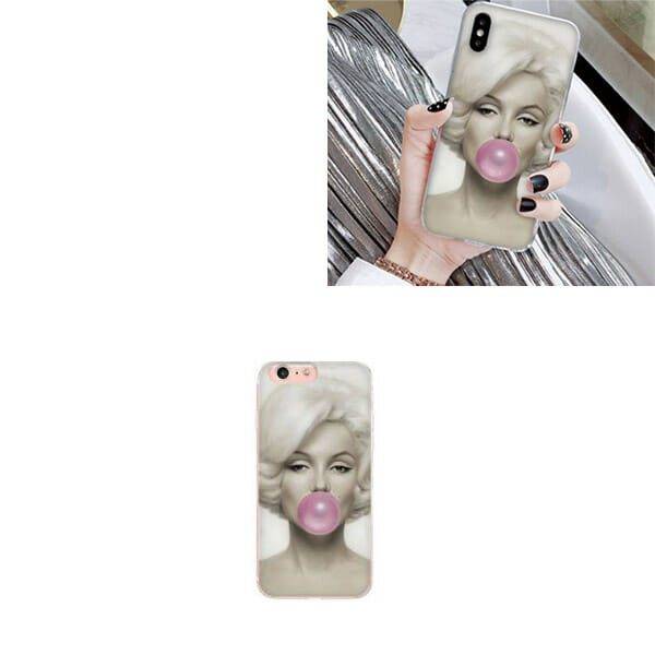 Obal na iPhone / kryt na iPhone 5, 5s, 6, 6s, 7, 7 Plus, 8, 8 Plus, X, XR, XS, 11 – styl Marilyn Monroe
