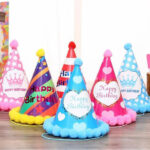 Párty čepice Happy Birthday / dekorace na party, 1 ks – náhodná barva