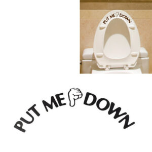 Samolepka na toaletu / samolepka do koupelny, styl nápis – 22 x 8 cm