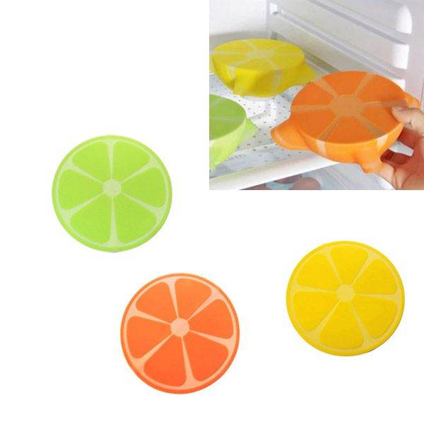 Silikonová fresh fólie pro uchování potravin / potravinová fólie, styl citrus – 3 barvy
