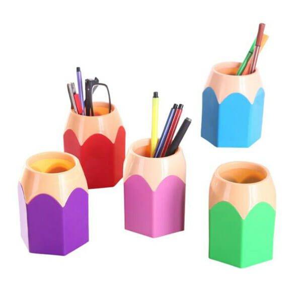 Stojan na tužky / organizér na tužky, styl pastelka – 5 barev